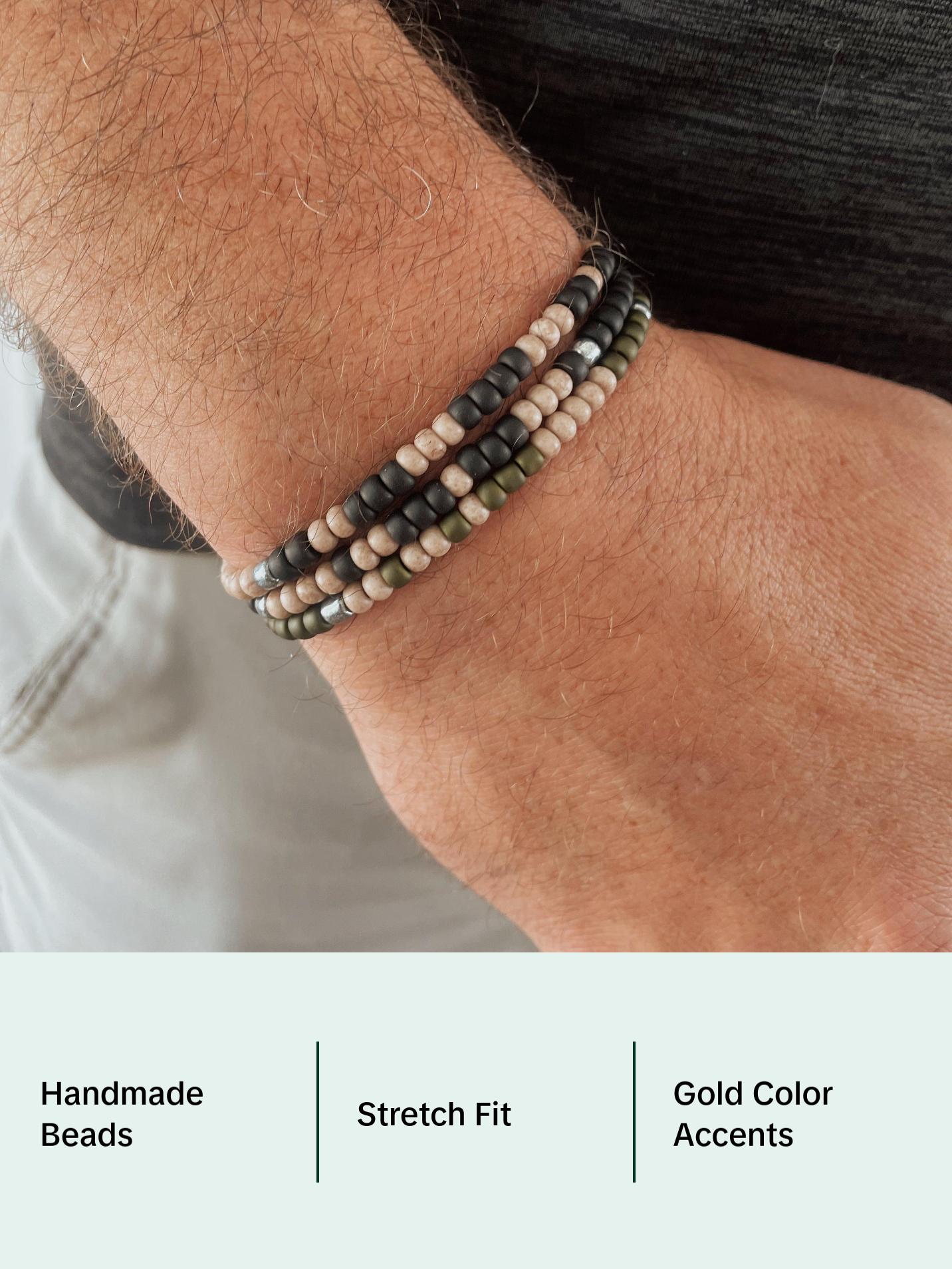 Men's Custom Morse Code Bracelet