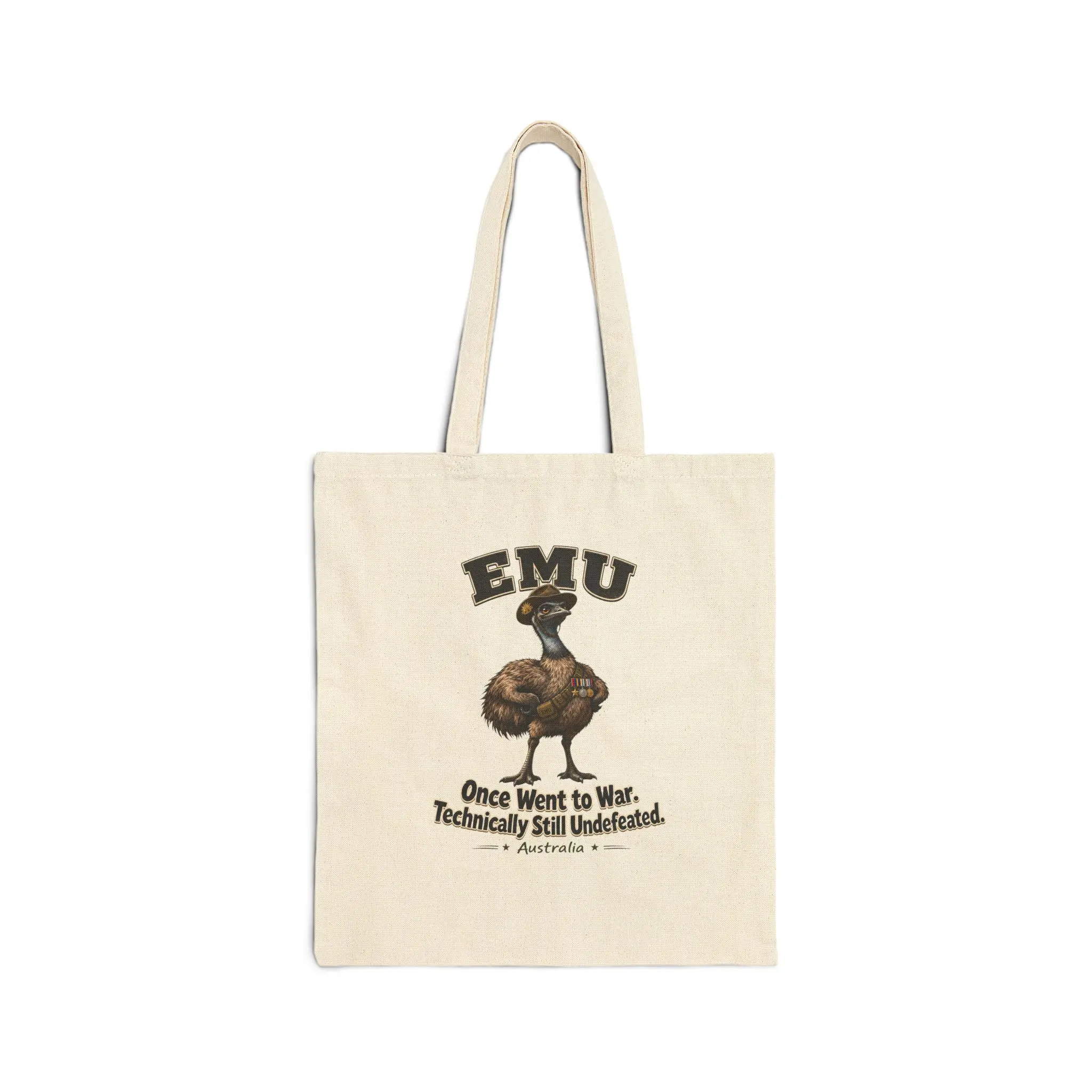 Emu Illustration Tote Bag | Vintage Emu Artwork, Funny Emu Quote