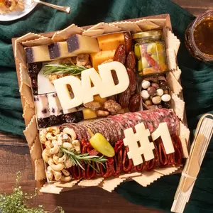 Father's Day Classic Cheese & DAD-cuterie Board