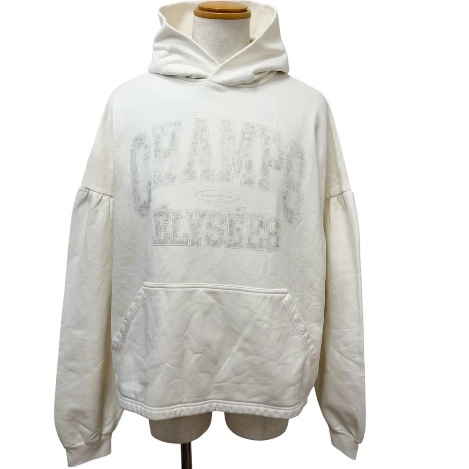 Pre-owned Balenciaga Cotton Small Leather Goods Logo Hoodie
