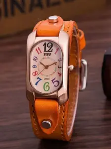 Women's Fashionable Colorful Digital Quartz Watch, Elegant Analog Face, Golden Steel Case, Perfect Gift for All Seasons