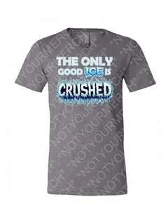 The Only Good ICE Is Crushed T-Shirt – Anti-ICE Protest Tee – Immigrant Rights Graphic Shirt (V-Neck or Crew)