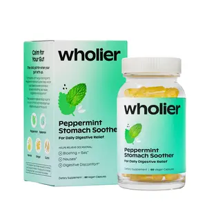 Peppermint Stomach Soother Fast Relief for Bloating, Gas, Nausea + Stomach Discomfort