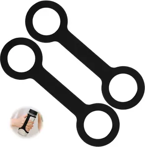 2-Pack Silicone Bottle Grip Strap – Non-Slip Water Bottle Carrier for Gym, Running & Outdoor Activities