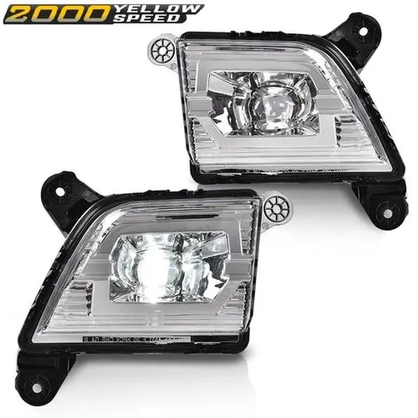 Generation LED Fog Lights Lamp Fit For Chevy Silverado 1500 2019-2022 Clear Bright
