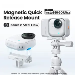 Insta360 Go Ultra Magnetic Quick-Release Base, Plastic Fast Release Mounting Plate, Durable Design for Secure Attachment