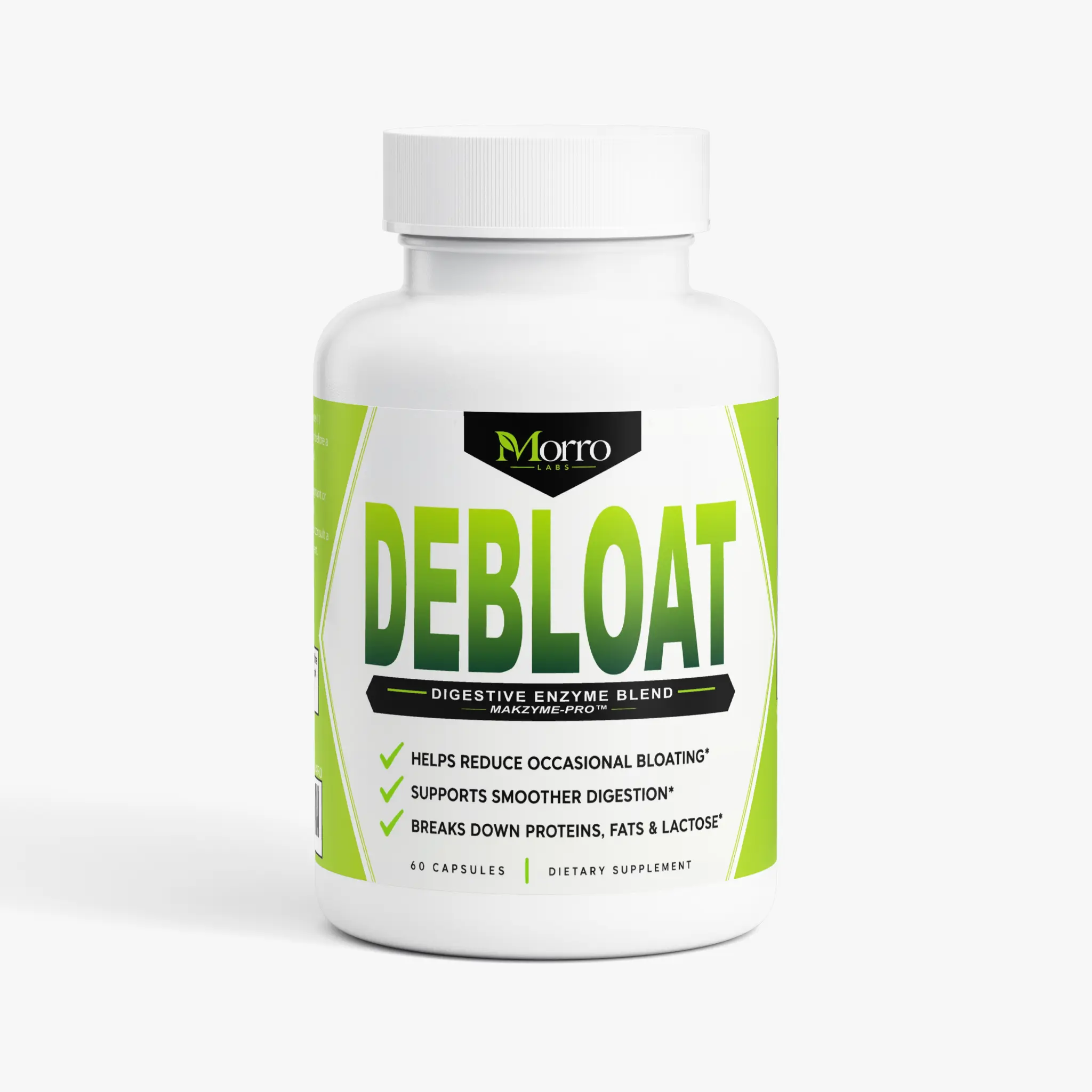 Morro Labs DEBLOAT Digestive Enzyme Supplement, 60 Capsules