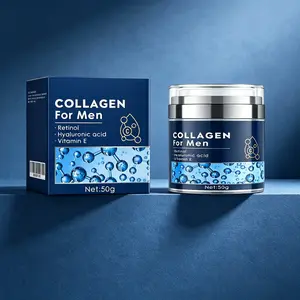 Men's Anti-Aging Face Cream 50g – Collagen + Retinol + Hyaluronic Acid + Vitamin E – Reduces Wrinkles & Fine Lines – Firms Sagging Skin – Deeply Hydrates & Restores Youthful Glow – Daily Moisturizer for Men