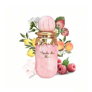 Arab Marshmallow Blush Eau de Parfum 100ml Spray - Marshmallow Strawberry Cotton Candy & Vanilla Scent Floral Sweet Long Lasting EDP for Women Luxurious Everyday Wear Fragrance