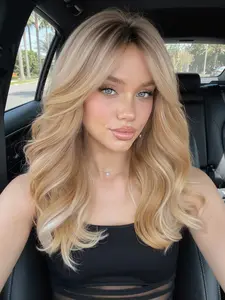 Women's Fashion Medium-Length Straight Wig with Bangs, Perfect for Daily Wear, Parties, Holidays, Headband Wigs for All Seasons