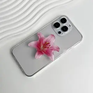Phone Holder Popular Style Internet Celebrity Orchid Folding Ring Phone Stand Orchid Acrylic Cymbidium Socket Grip