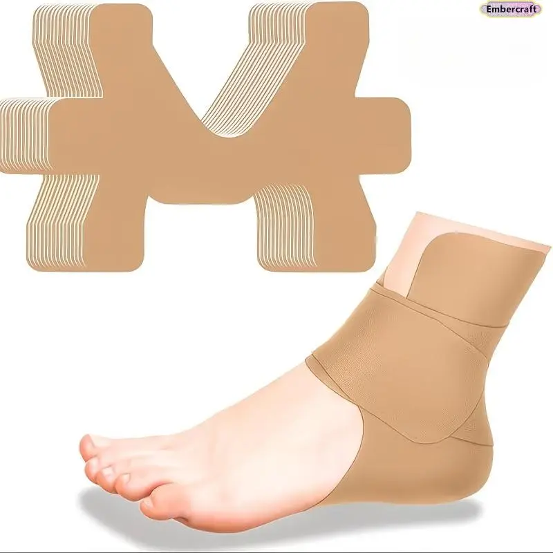 Men's Adjustable Elastic Compression Ankle Wrap - Pre-Cut, Breathable Healthcare Accessory - Glueless, All-Seasons Support for Running, Injury Recovery, Sports