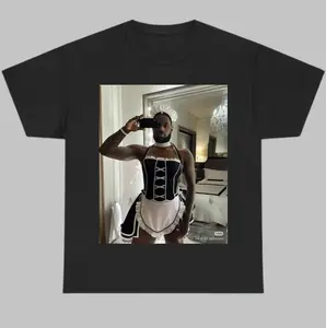 Maid Lebron James Selfie Graphic Shirt, Meme Lebron James Tshirt, Meme Cringe Shirts, Funny Gift Idea, Menswear Streetwear Shortsleeve Tropical Top