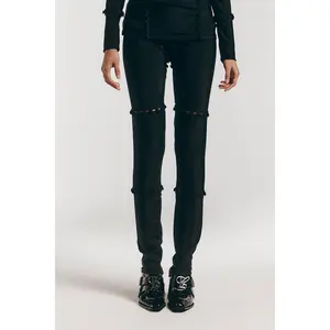 Unbutton Lycra Legging in Black