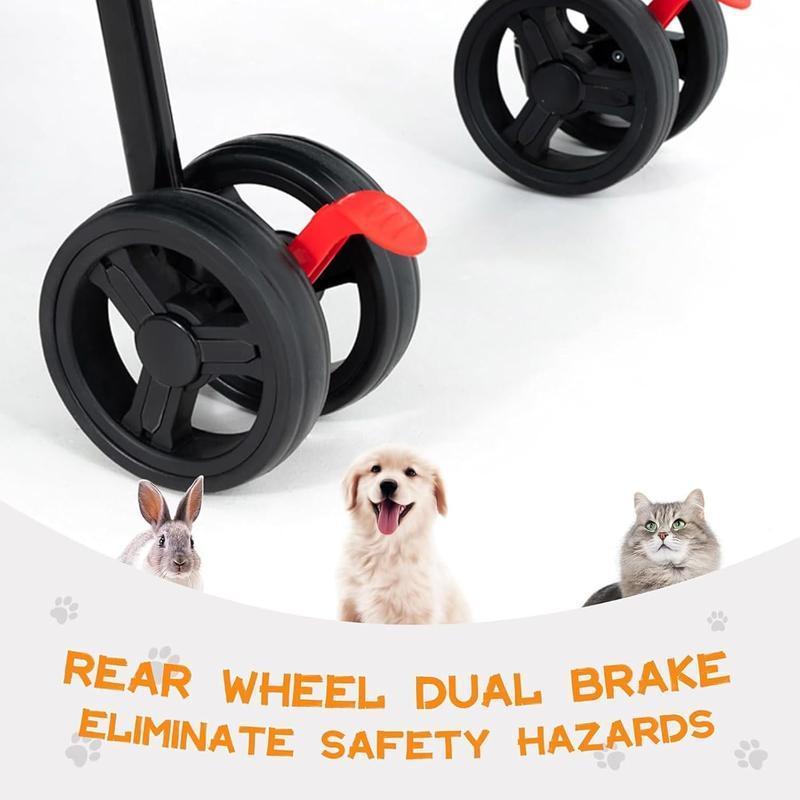 Foldable Pet Stroller for Dogs & Cats | Compact, Breathable & Easy to Carry