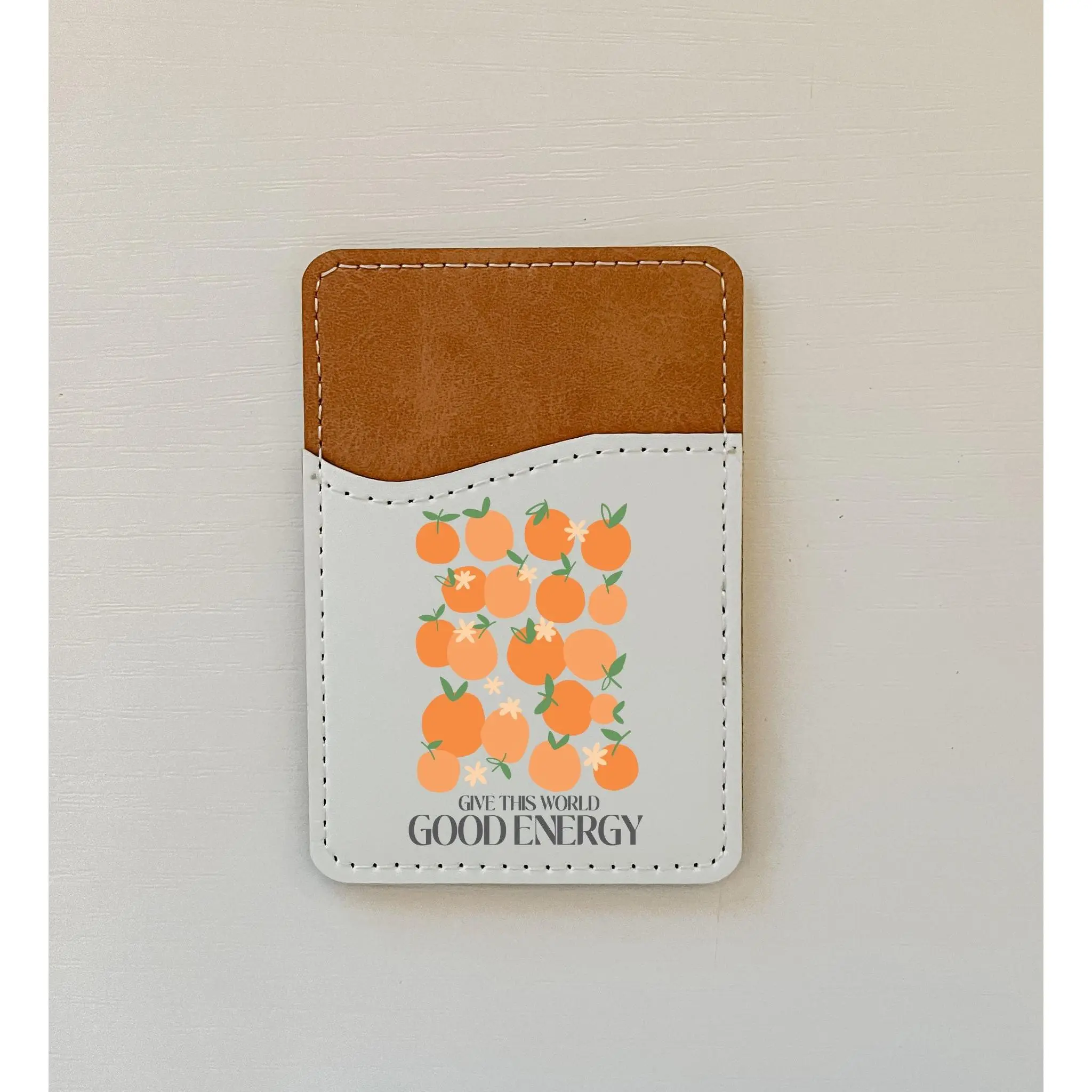 Boho Quotes Leather Card Holder (10 Options)