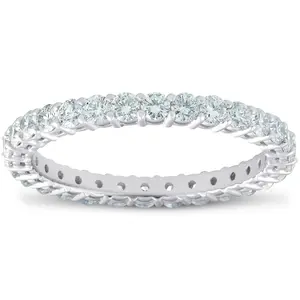1ct Diamond Eternity Ring 14k White Gold