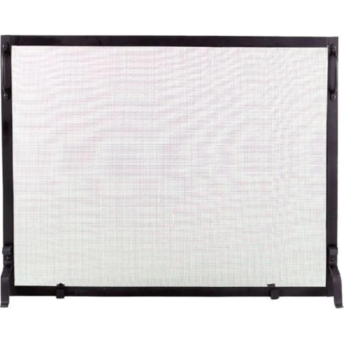 Dagan Traditional Wrought Iron Panel Screen - Black, 31 Inches, Adjustable Legs, Assembly Required, for Fireplace & Home Use