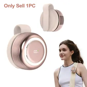 Portable Clip On Multifunctional Fan 2000mAh Rechargeable, Turbo Blades Strong Wind Low Noise Low Power, 360° Adjustable Airflow, 3 Color 3 Brightness Night Light, Digital Display, Memory Silicone Secure Clip, Desktop Waist Clip Backpack Clothing Mount