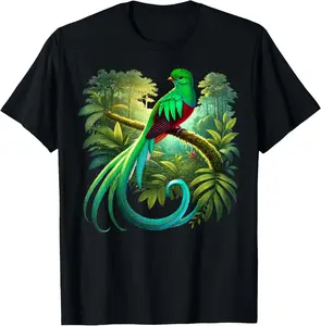 100% Cotton Quetzal Guatemala Chapin Antigua Tikal Tradicional Maya 502 T-Shirt