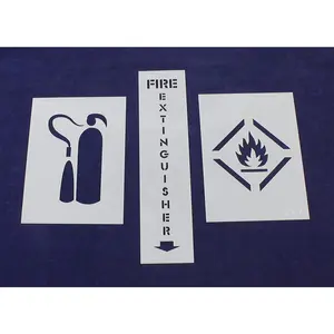 Fire Extinguisher Stencil Set 3 Pieces