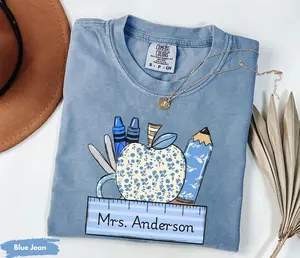 Comfort Colors Custom Teacher Shirt, Custom Teacher Shirt, Teacher Gifts, Teacher Appreciation, Back to School Gift