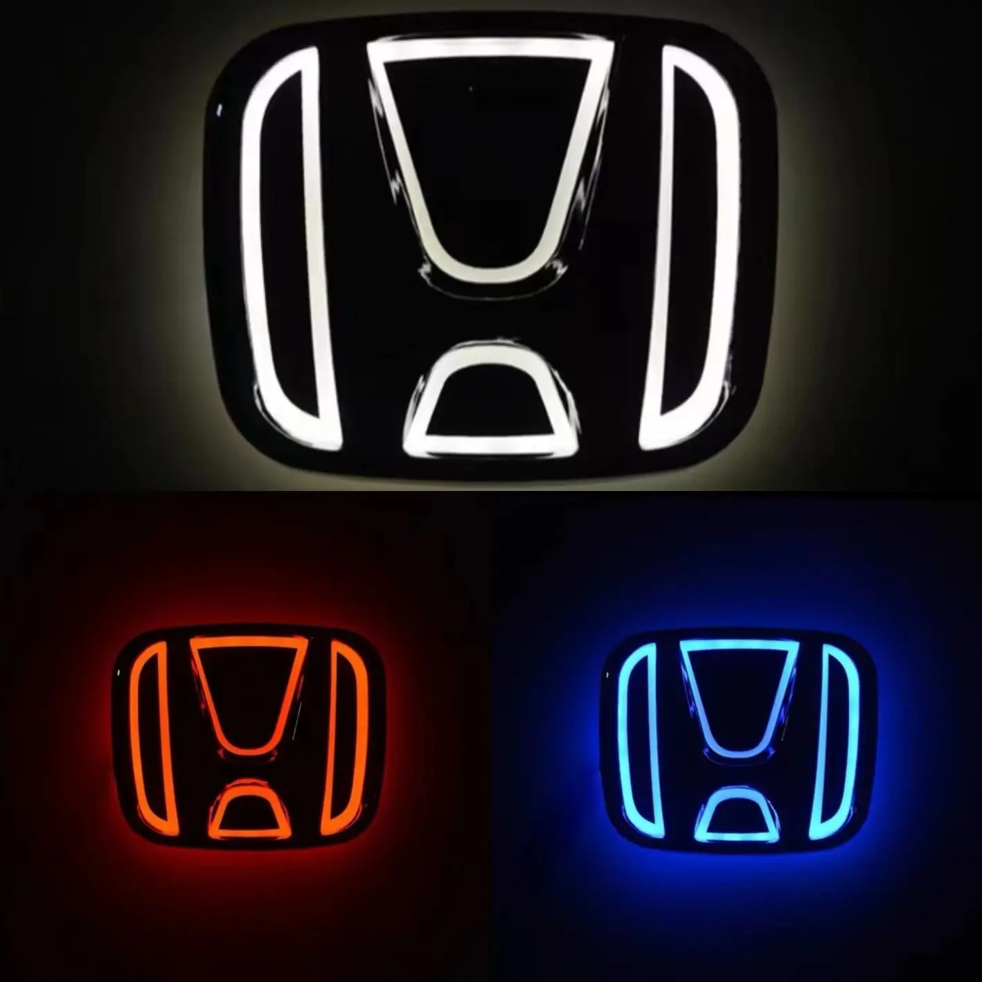 Universal LED Illuminated Car Emblem Light - Waterproof Rear Logo Badge for  Civic Accord Odyssey Automotive Vehicle Accessory Luminous Emblem