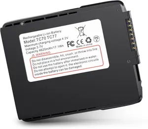 E EGOWAY 4620mAh Aluminium Replacement Battery for Zebra TC77 Barcode Scanner, Compatible with Zebra Symbol Motorola Cellphone TC70, TC72, TC75, TC77, TC700h, TC700k, TC720l, TC75x, TC75EK, TC75AH, TC75GK, TC77HL Smartphones