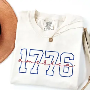 Comfort Colors America 1776 4th of July Shirt, Independence Day Shirt, Celebrate 250th Anniversary Shirt, Patriotic Gift, 1776 Sweatshirt