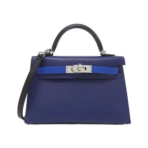 Pre-owned HERMÈS Calfskin Shoulder Bags Hermes Mini Kelly2 Epsom bag