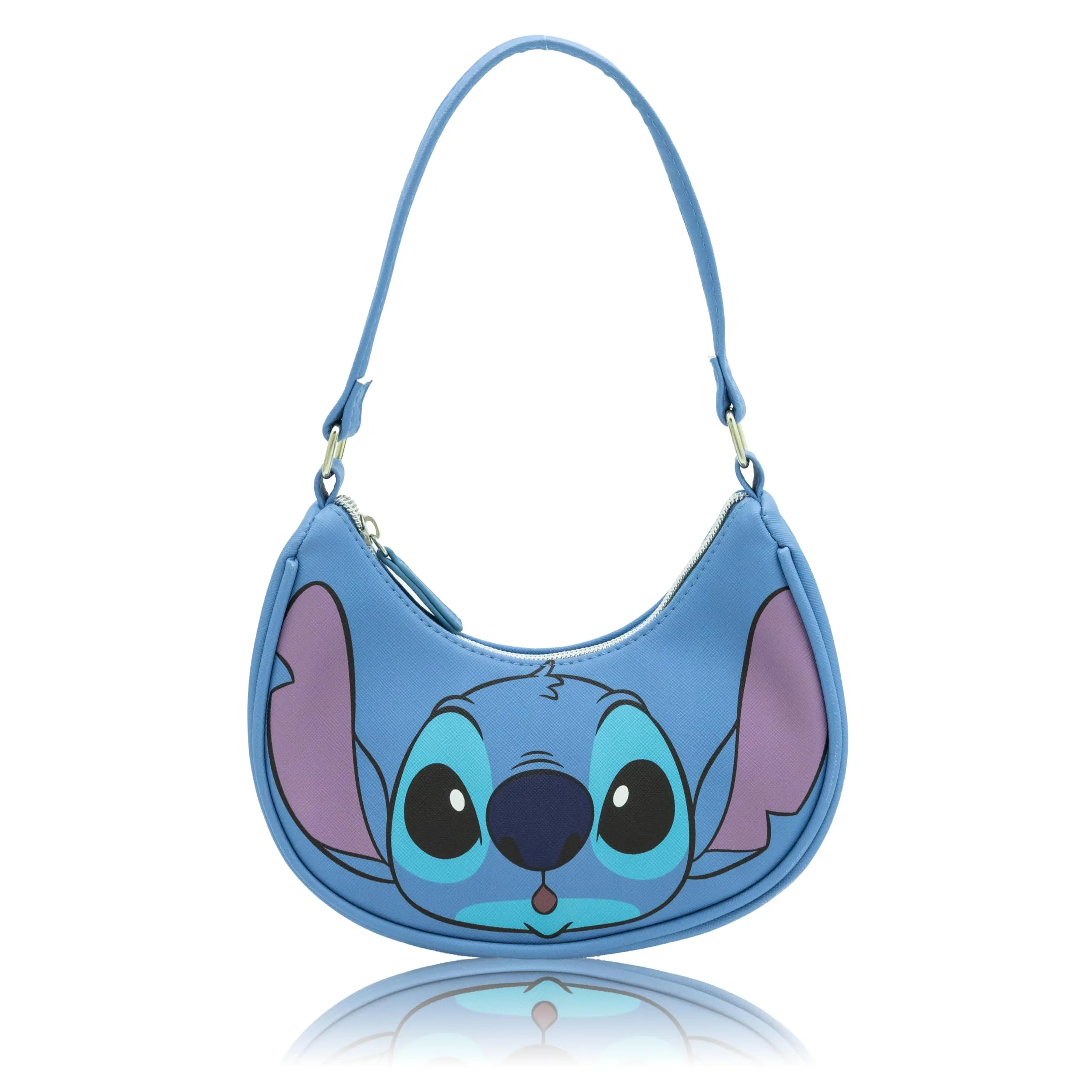 Fast Forward Stitch Hobo Handbag Purse, Crossbody Shoulder Bag with Adjustable Strap | Small PU Leather Toddler Purse, Everyday Tote or Travel Mini Bag
