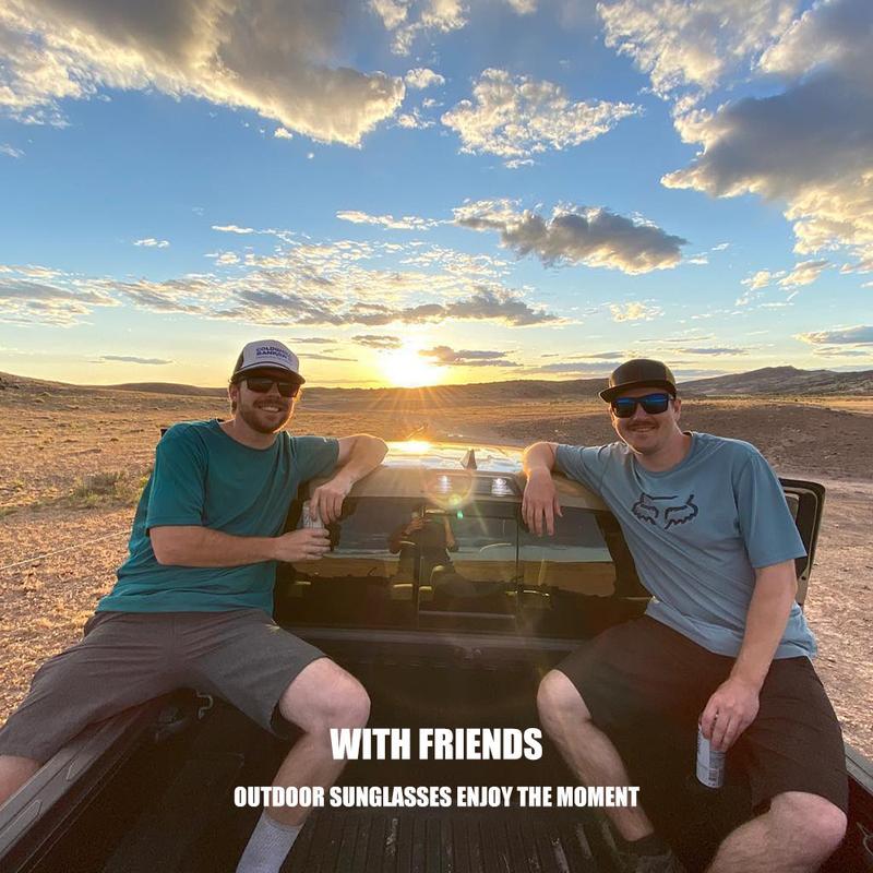 2026 Latest Model Unisex 3Pcs Square Polarized Eyewear – Colorful Graffiti Temples UV400 Protection for Outdoor Use, TikTokShopBlackFriday President’s Day Deal