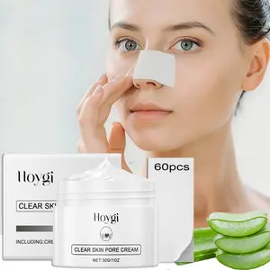 Clean Nose Patches Set, Deep Oil Absorption Balm, Daily Skin Cleansing, Pore Cleaning Nasal Pads, Nose Mask Liquid 30g + 60 Sheets