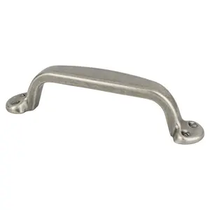 212 MAIN Berenson Andante Classic Zinc Base Handle, 96 mm CC Antique Pewter Door Hardware Pull
