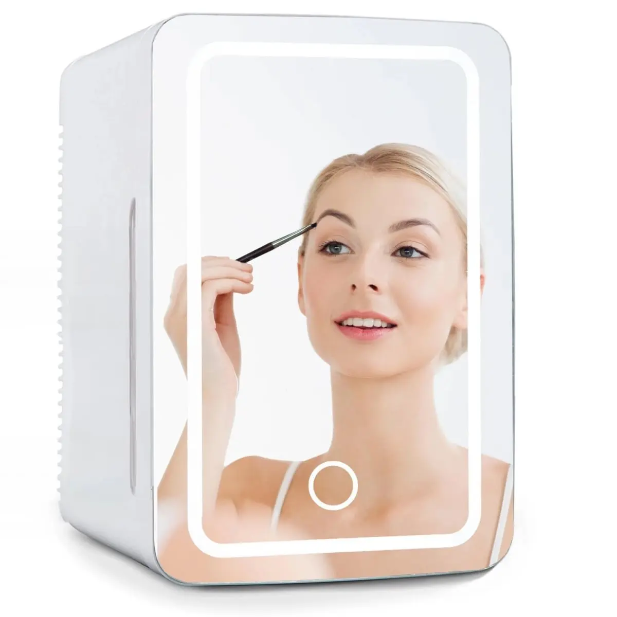 Coldbay CBFR6LM008W Skincare Fridge with Mirror Door - White