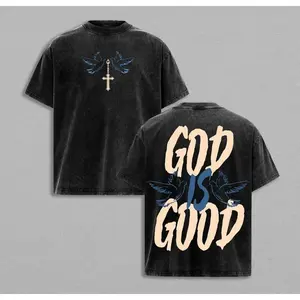 Easter Idea God is Good Christian T-shirt Washed, Bible Verse Hoodie, Sweatshirts, Jesus Hoodie, Church Outfit Unisex Oversized Graphic Tee For Men and Women Aesthetic Clothes Religious Clothing