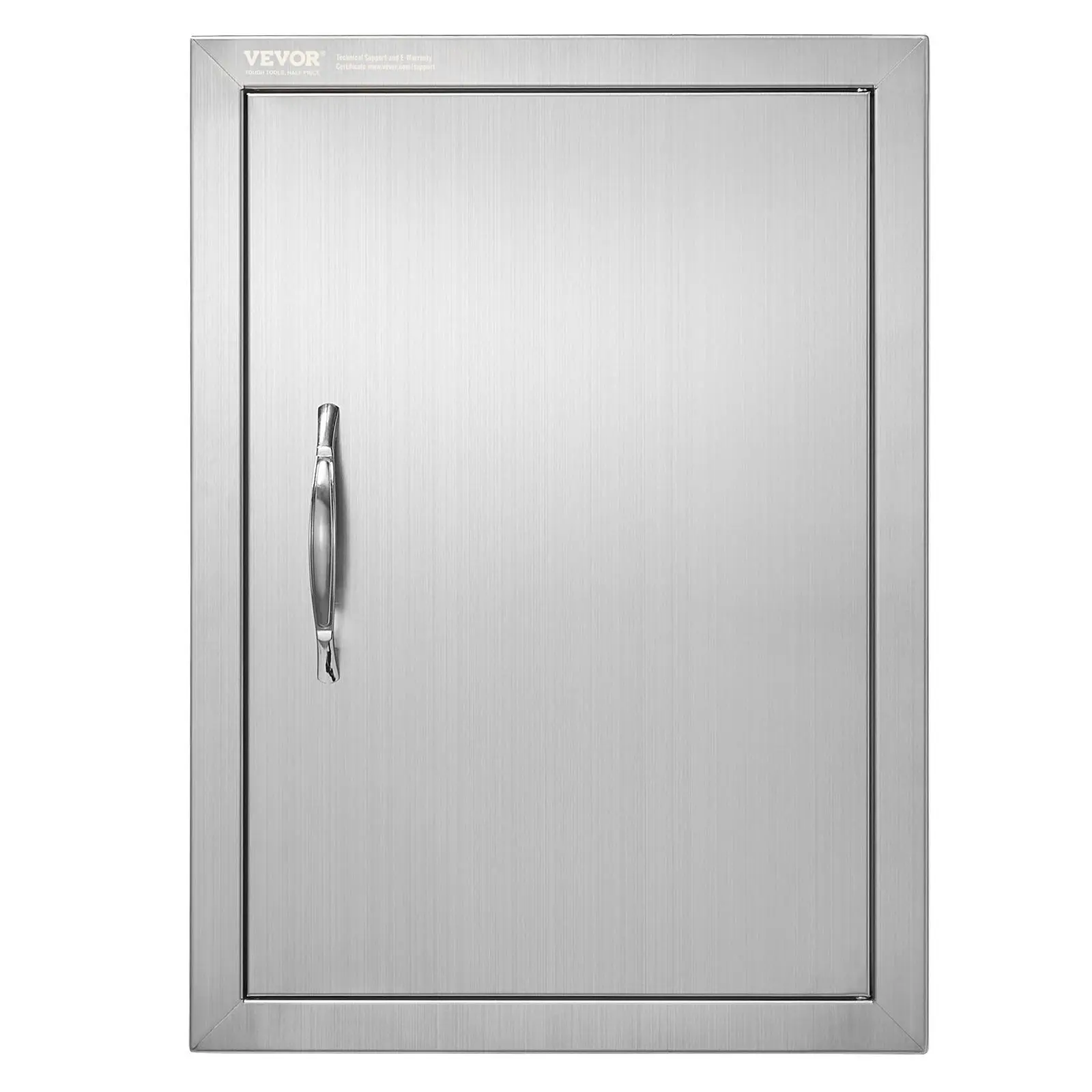【SummerFinds】VEVOR BBQ Access Door,  16W x 22H Inch Single Outdoor Kitchen Door, Stainless Steel Flush Mount Door, Wall Vertical Door with Handle, for BBQ Island, Grilling Station, Outside Cabinet