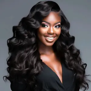 Nikki Beauty Bar 246 Virgin Remy Lace Frontal Body Wave Natural Hair Extension with Frontal Closure Ready to Wear Wig for Easy Application