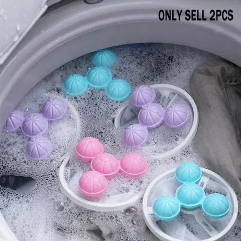 2pcs Floating Lint Catcher Mesh Bags for Washing Machine, Reusable Laundry Hair & Pet Fur Filter Filtration, Home Laundry Accessories, Laundry Accessory