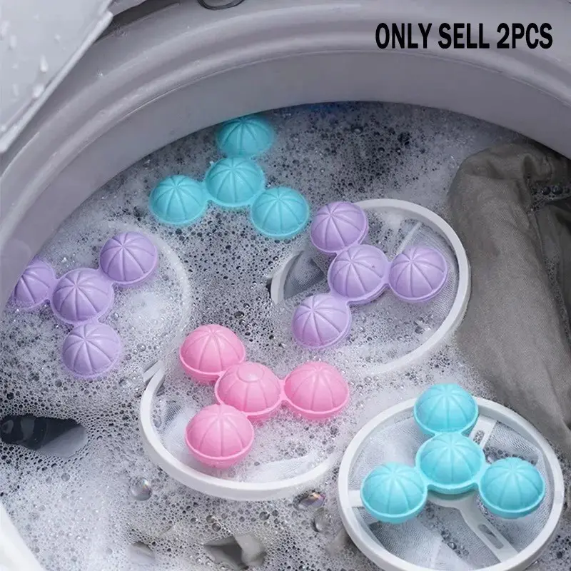2pcs Floating Lint Catcher Mesh Bags for Washing Machine, Reusable Laundry Hair & Pet Fur Filter Filtration, Home Laundry Cleaning Accessories