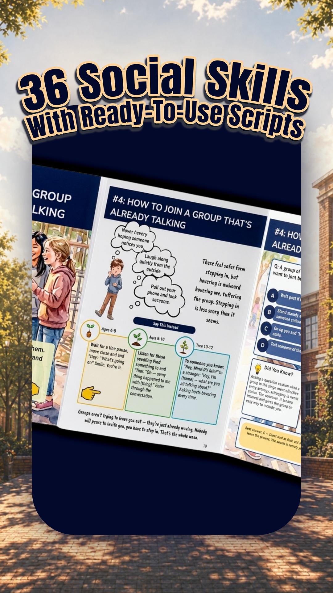 Claire Monroe - What Can I Say? Paperback Children's Social Skills Book for Ages 6-12, with Conversation Scripts, Examples, Discussion Prompts, Quizzes & Interactive Learning Everyday Lessons Claire Monroe - What Can I Say? Paperback Children's Social Skills Book for Ages 6-12, with Conversation Scripts, Examples, Discussion Prompts, Quizzes & Interactive Learning Everyday Lessons