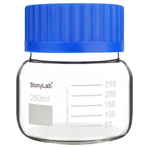 Wide Mouth Media Storage Bottle with GL80 Screw Cap, 250-1000 ml