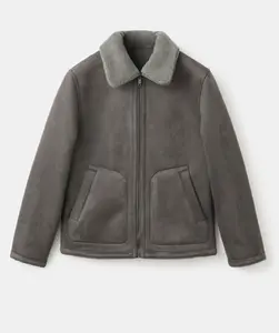 MANGO Men's Double face jacket with fleece lining