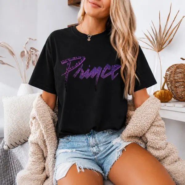 Prince Rain Logo T-Shirt, Purple Rain Inspired Tee, Vintage Music Graphic Shirt, 80s Rock Fan Gift
