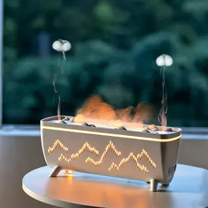 Ultrasonic Aromatherapy Diffuser Humidifier, Home Decorative Device with Remote Control, 3-Color LED Lights & Auto-Off Function, Ideal Party Gift for Mom