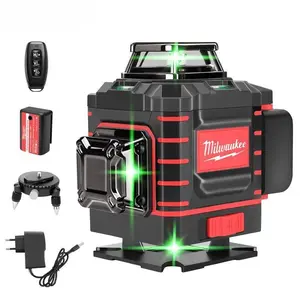Milwaukee Degree Vertical Cross Laser Level 360 Green Beam  Horizontal And Rechargeable Battery green laser level tools Cordless Brushless Impact Drill