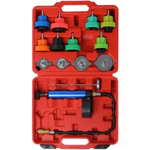 14pcs Cooling System Pressure Tester kit Automotive Radiator Pressure Tester for Motorcycle Car Truck