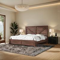 Brown-with Retro Brown Rug(9'x12'FT)