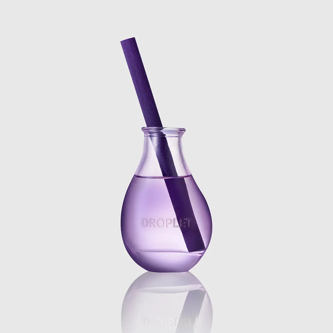 Fig Leaf Reed Diffuser. 150ml Hand-Blown Crystal Glass Reed Diffuser, Fig Leaf, Iris & Cedarwood, Flame-Free Home Fragrance That Lasts Up to 3 Months
