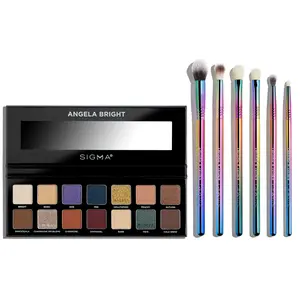 Sigma Beauty Sigma x Angela Bright Brush Set & Eyeshadow Palette Bundle